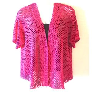 OPEN FRONT CARDIGAN JESSICA LONDON SIZE 18/20 PINK